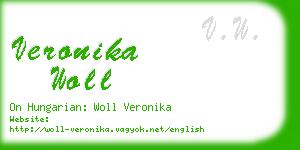 veronika woll business card